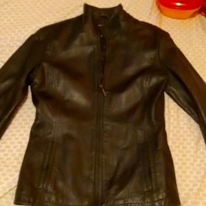 Black light weight leather